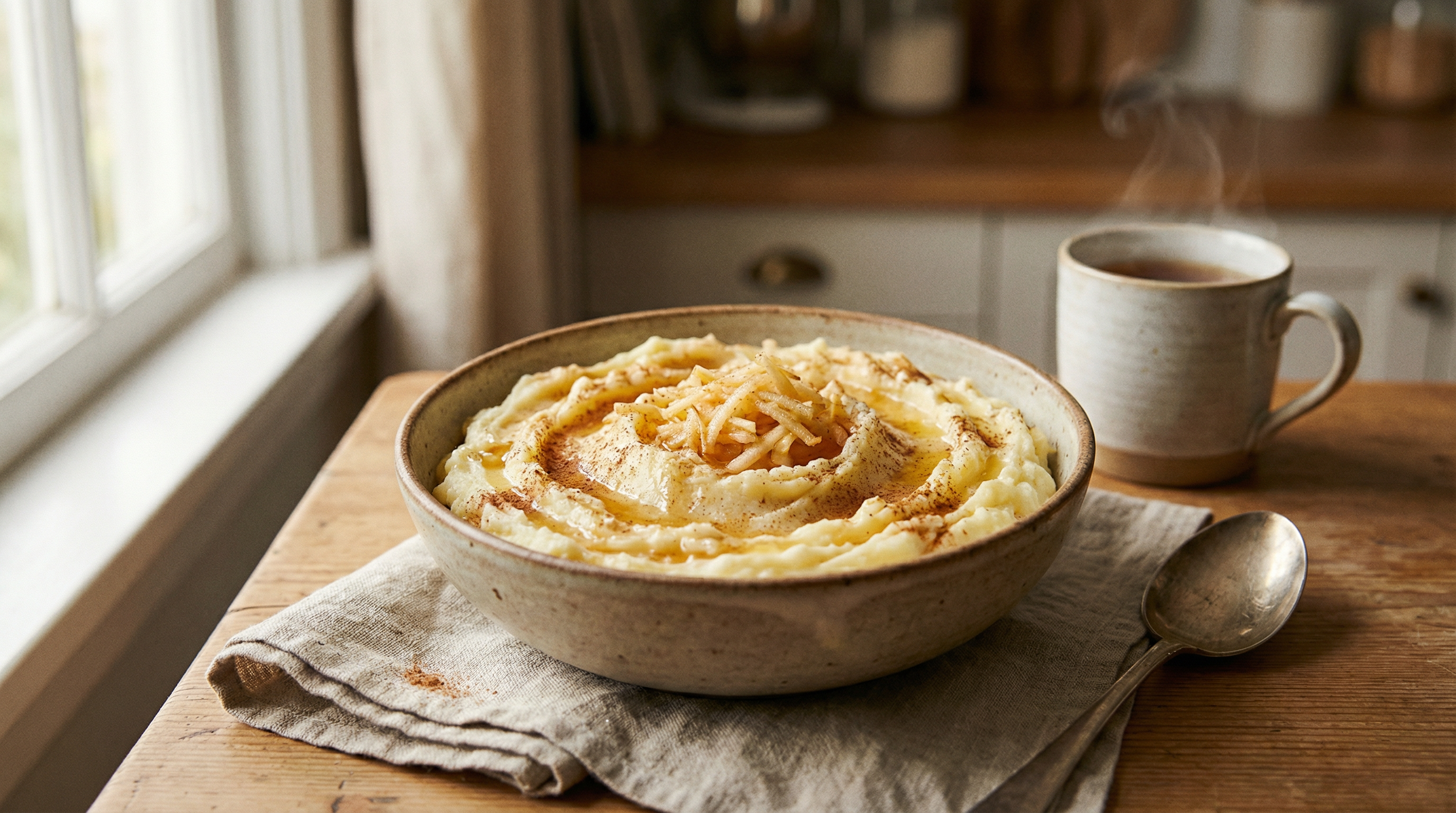 Kartoffelbrei mit Apfel und Zimt